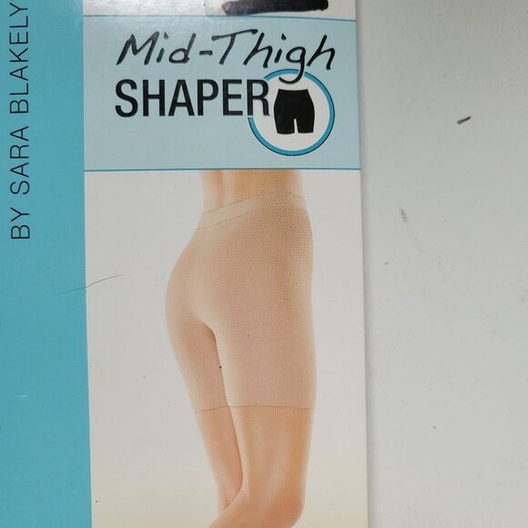 NEW SPANX 140-180 LB NUDE TAN MID THIGH SHAPER SHORTS TUMMY THIGHS REAR XL NWT - Picture 6 of 8